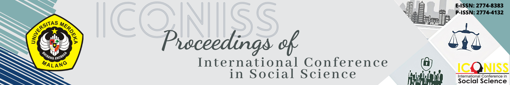 Proceedings of International Conference in Social Science