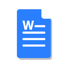 Image result for word icon blue